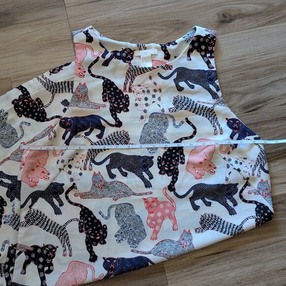 H&M Sleeveless Big Cats Print Dress, 12 - Picture 4 of 5